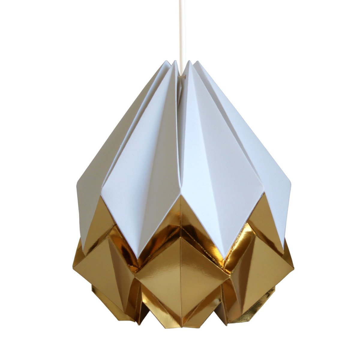 Two-tone Origami Paper Pendant - Size M