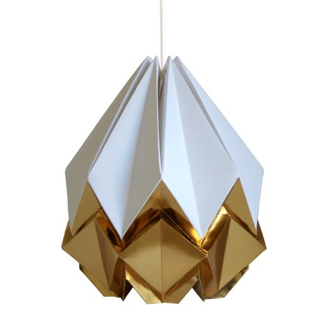Two-tone Origami Paper Pendant - Size M