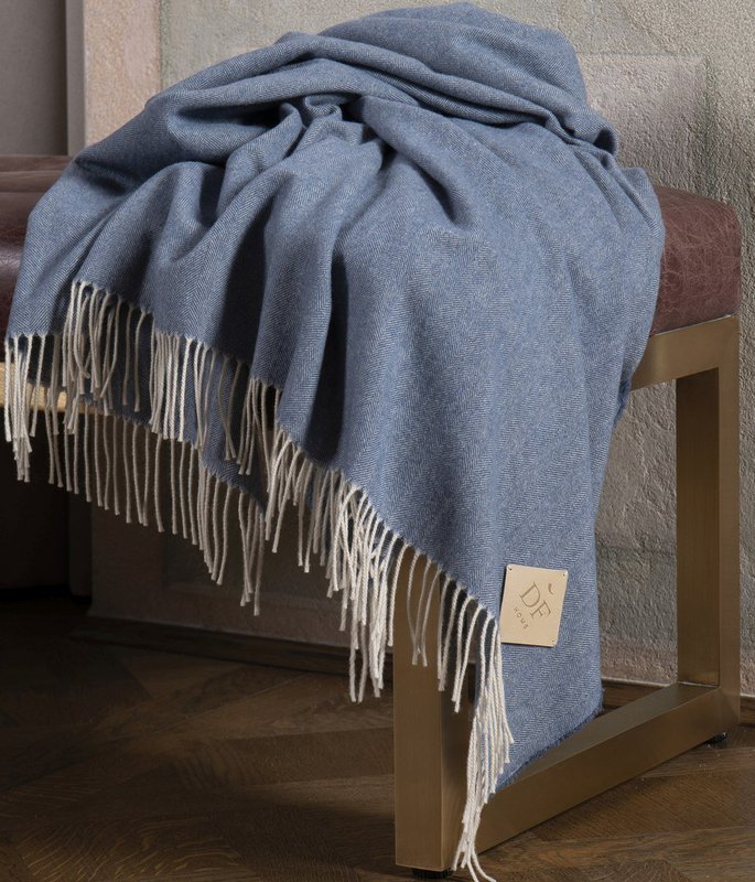 Pledas KASHWOOL Blauwe Hemel 130x180cm