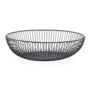 Fruit basket, metal, black