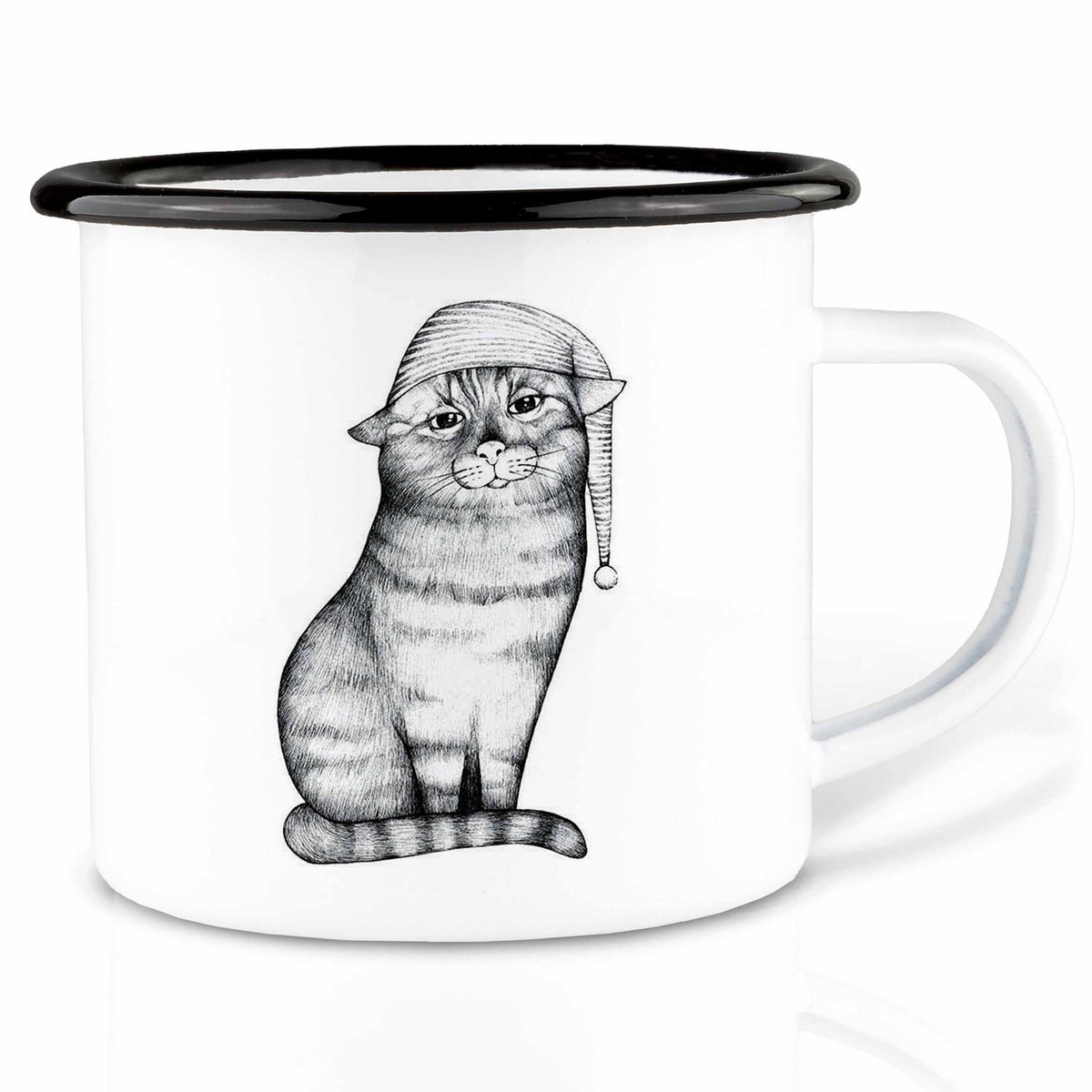 Enamel mug – Goodnight Cat