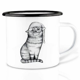Enamel mug – Goodnight Cat