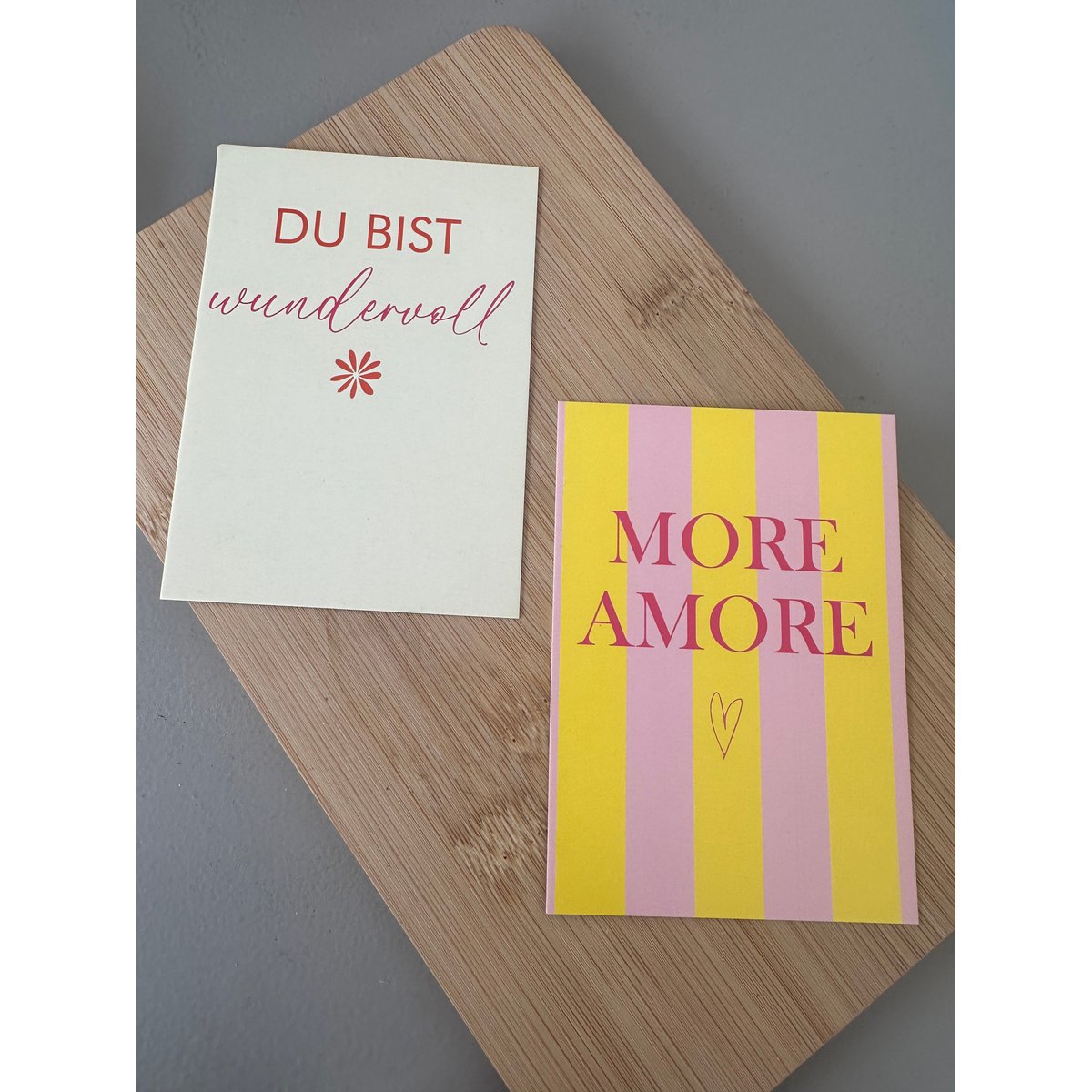 Minikarte "Plus amore"