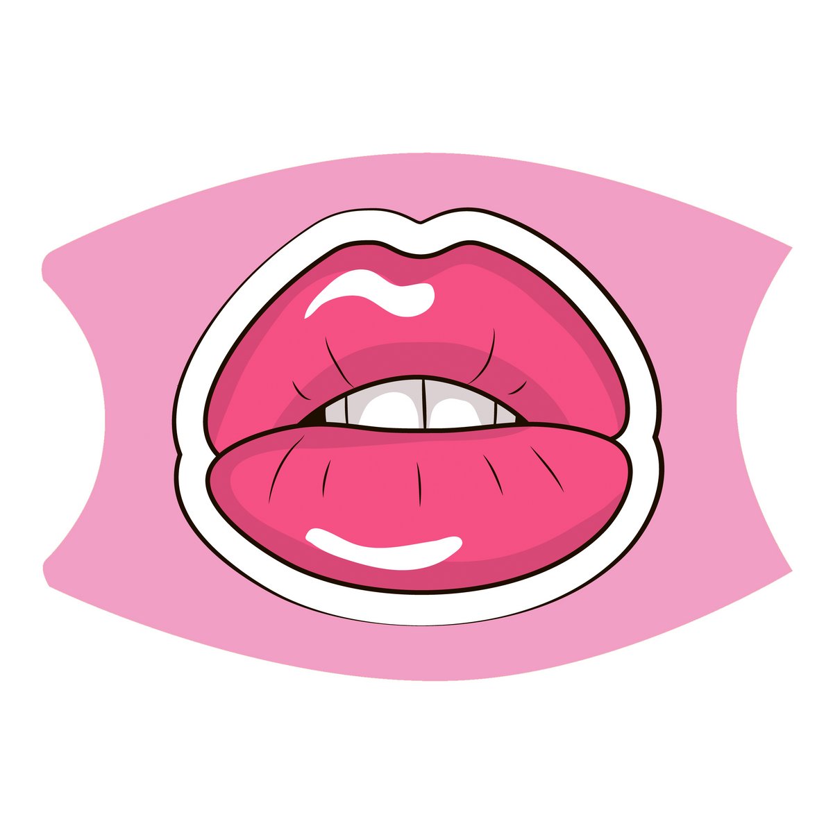 Mouth Mask / Mouth Mask Pop Art