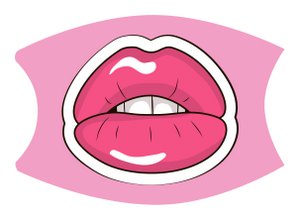 Mondkapje / Mondmasker Pop Art