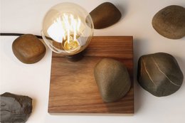 Christmas gift - Stone Light - natural table lamp