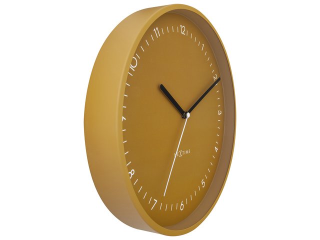 Zegar ścienny NeXtime Berlin 30 cm żółty