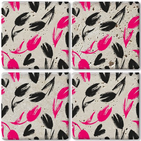 Stone Coaster Set - Frida