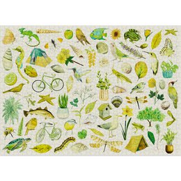 Rompecabezas verde (1000 piezas)