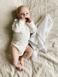 Mousseline passepoil crochet - Passepoil Bleu Marine