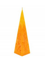 CanVela Tofarvet pyramide af vegetabilsk voks Gul-Orange