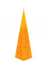 CanVela Tofarvet pyramide af vegetabilsk voks Gul-Orange
