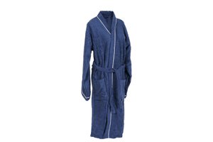 BATHROBE SET 2 COTTON 1X1X1 400GSM WOMAN BLUE TX210594