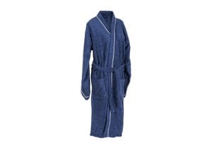 BATHROBE SET 2 COTTON 1X1X1 400GSM WOMAN BLUE TX210594