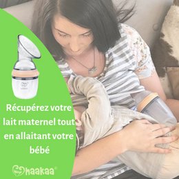 Pack Haakaa Generation 3 Collection-Milch + Flasche 160ml