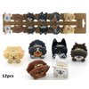 R-H8.1 H1126-001 Hair Clips Dogs 2.5cm -  3.5cm - 12pcs