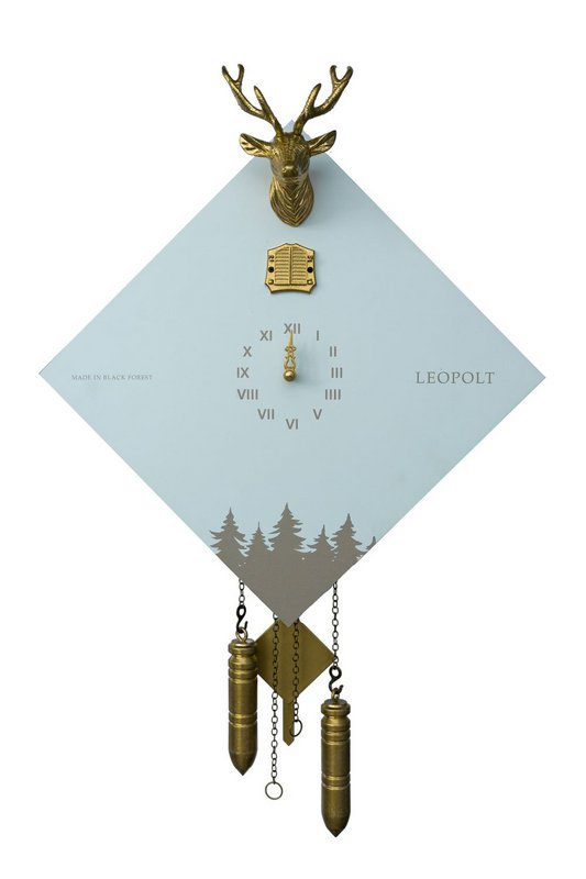 Orologio a cucù - Foresta Nera - Bianco/Oro