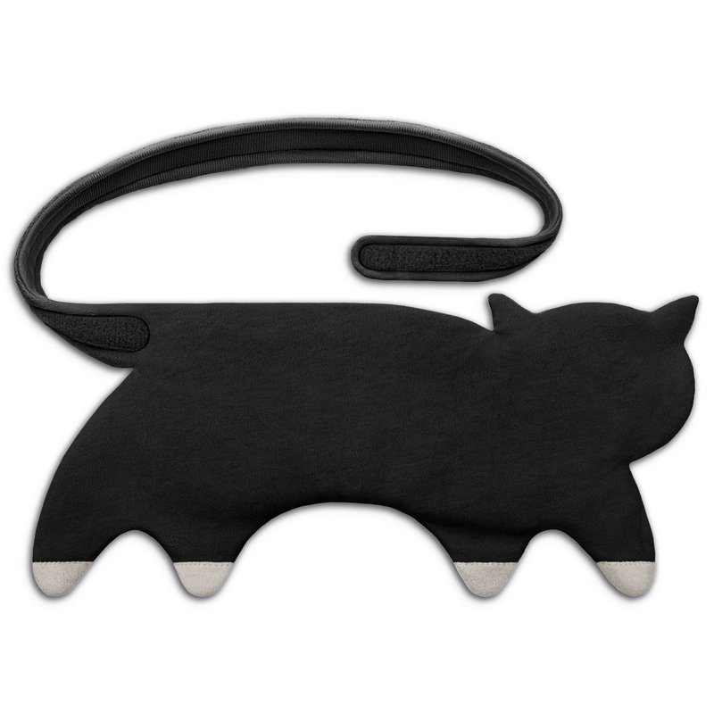 Bio-Körnerkissen, mikrowellengeeignet und aus 100% Naturmaterialien, Wärmekissen für Bauch & Rücken, Katze Coco