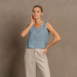 Crop Top con Nastri Laterali Audrey