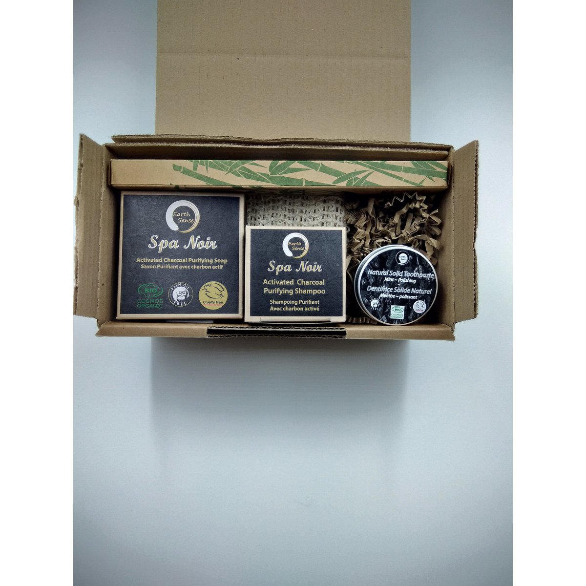 Organic Certified Spa Noir - Solid Soap met geactiveerde houtskool - 90G