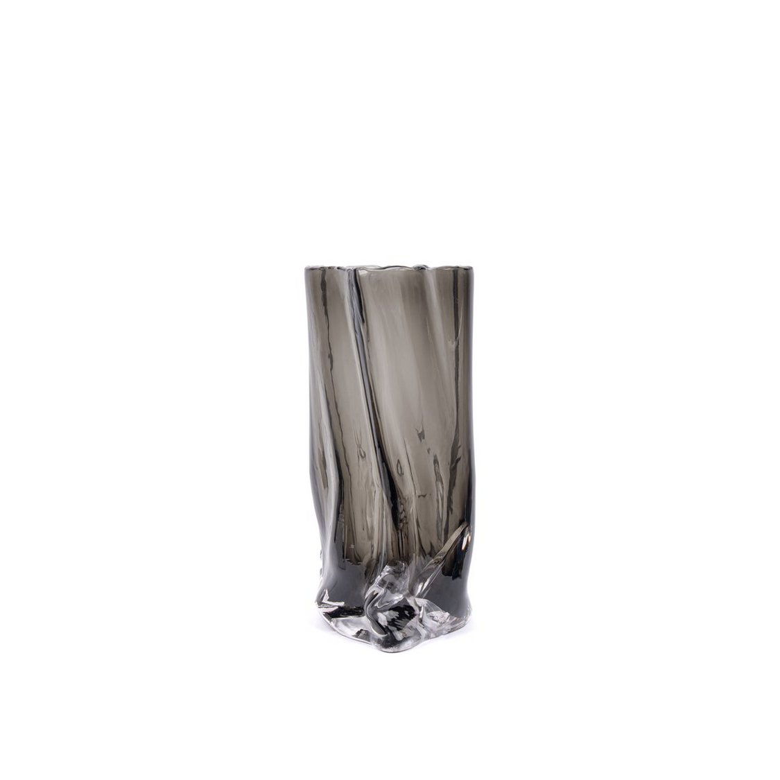POCKET GREY GLASS VASE