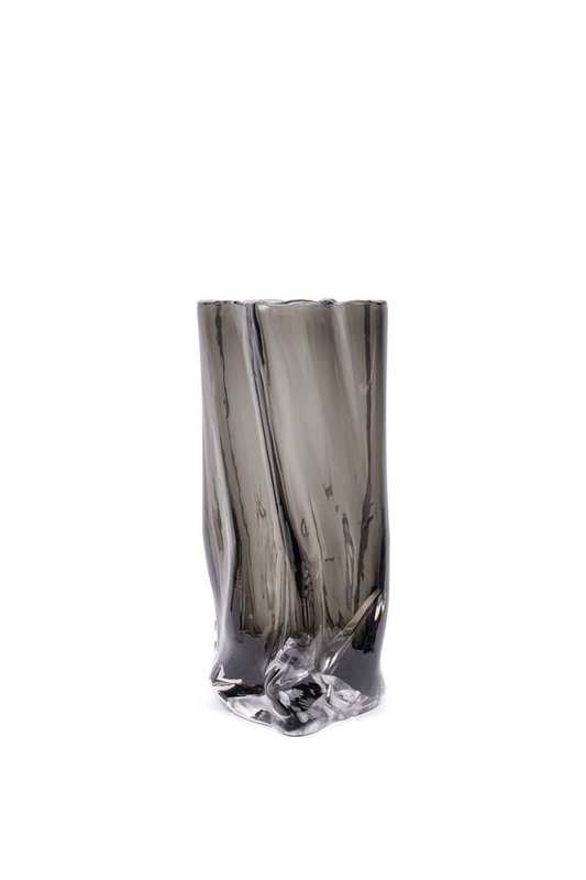 POCKET GREY GLASS VASE