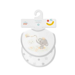 PACK 2 BIBS - 20X20 - CACHIRULO ESTRELLAS - GRAY