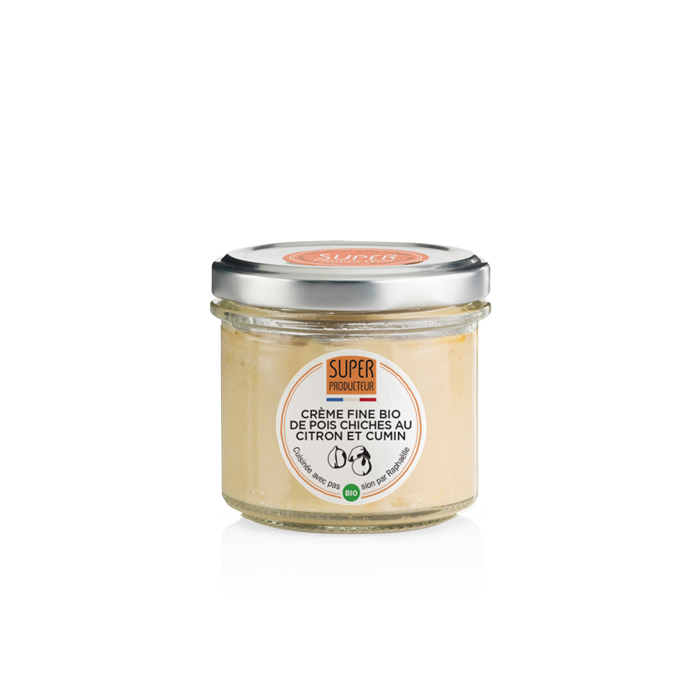 Organic Fine Cream of Chickpeas with Lemon and Cumin - 100g