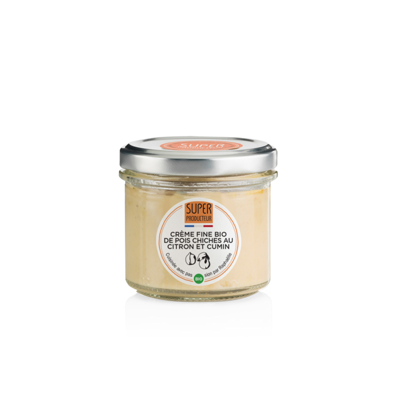 Crème Fine BIO de Pois Chiches au Citron et Cumin - 100g