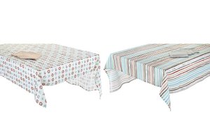 TABLECLOTH SET 5 COTTON 150X150X0,5 160 2 ASSORTED. PC200281