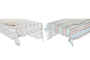 TABLECLOTH SET 5 COTTON 150X150X0,5 160 2 ASSORTED. PC200281
