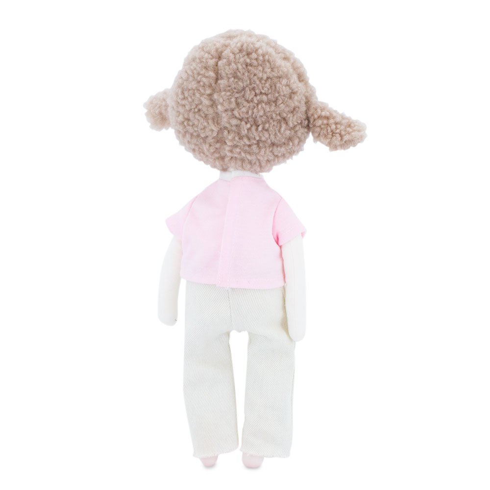 Cotton Soft Toy, Cotti Motti - Zoe The Sheep: Wide Jeans + Bonus Mermaid Tale (30 cm)