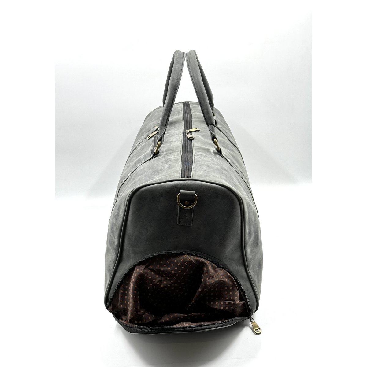 Ręcznie robiona skórzana torba podróżna „Hunter” – Artisan 56 cm „Expedition” z dedykowaną przegrodą na buty