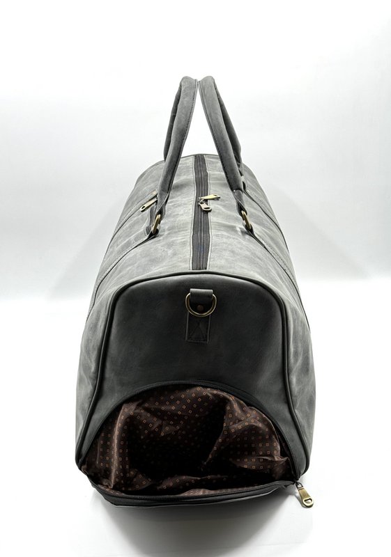 Håndlavet "Hunter" læder rejsetaske – Artisan 56 cm "Expedition" duffel med dedikeret skorum
