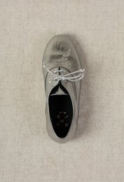 MARSA METAL STEEL – Ongestructureerde veterschoenen van zacht metallic leer