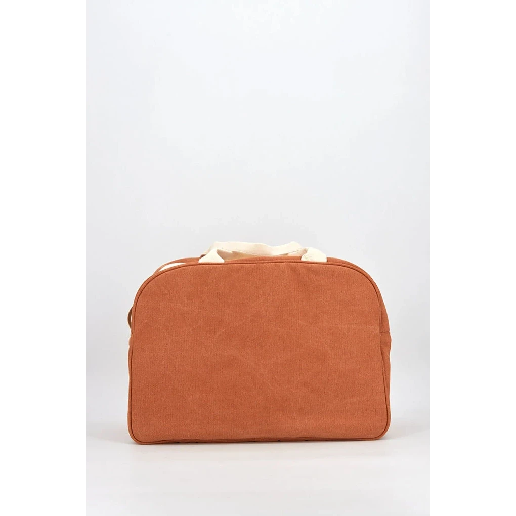 Maternity-taske i stof, Terracotta farve