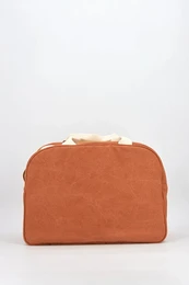 Maternity-taske i stof, Terracotta farve