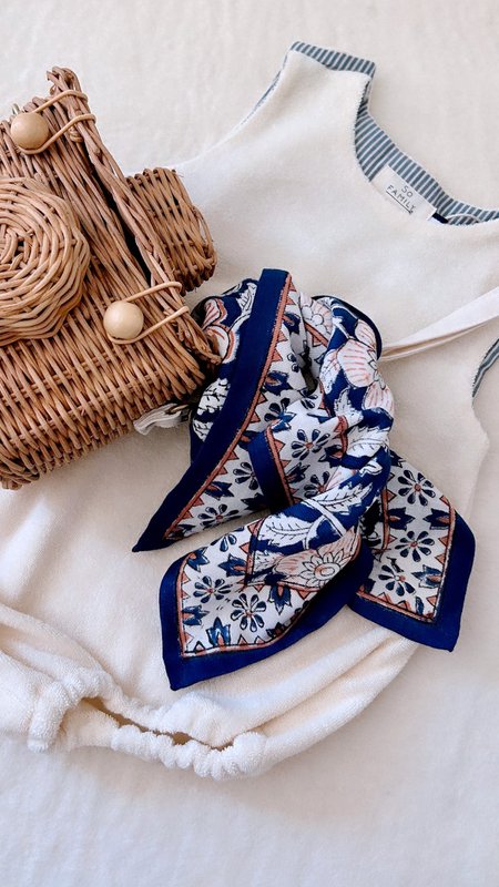 Foulard Adulte Delhi Kobalt 100 cm