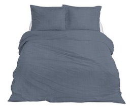 Dynebetræk sæt af hør Dusty Blue