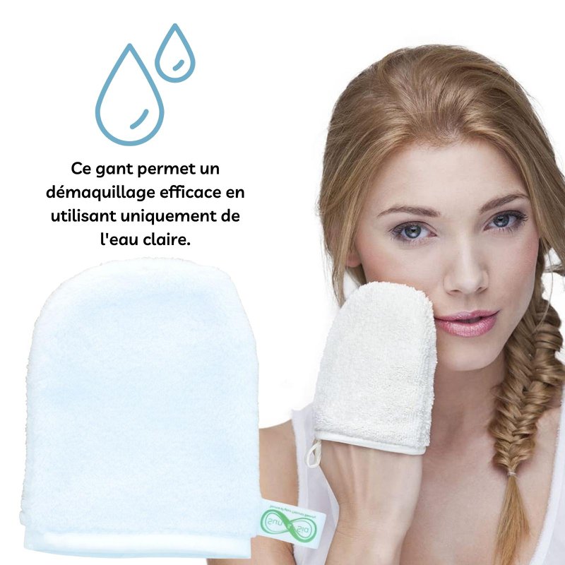 Cleansing Glove - Ultra Soft Microfiber Hypoallergenic - Reusable Cleansing Towel without Chemicals - Economical and Ecological - Zero Waste - All Skin Types