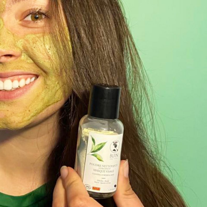Organic matcha powder treatment - 2 in 1 mask and facial cleanser