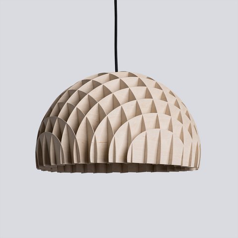 Ceiling Lamp Arc Pendant Plywood