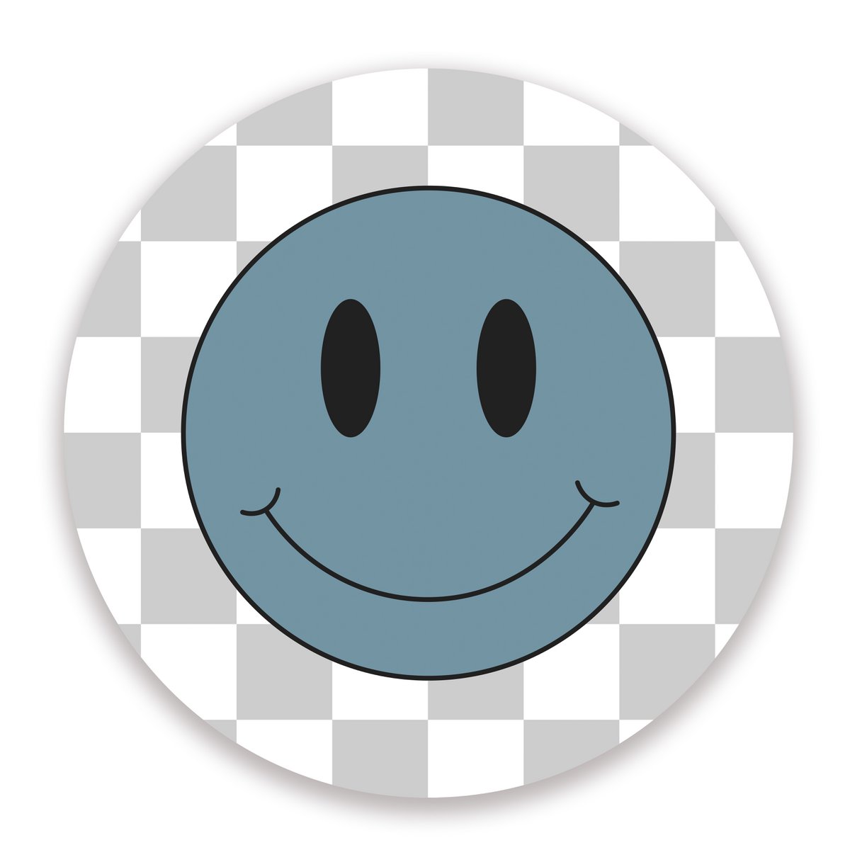 Cerchio da muro Set Smiley Blu