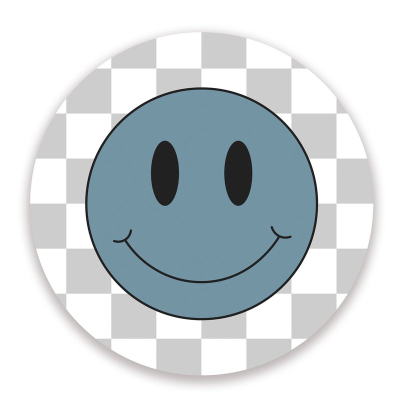 Muurcirkel Set Smiley's Blauw