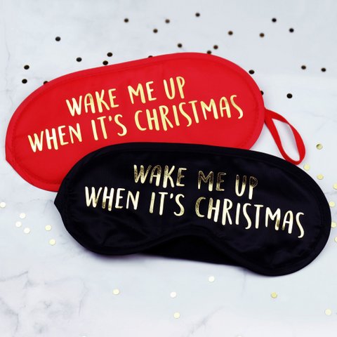 Wake Me Up When It's Christmas Oogmasker ()