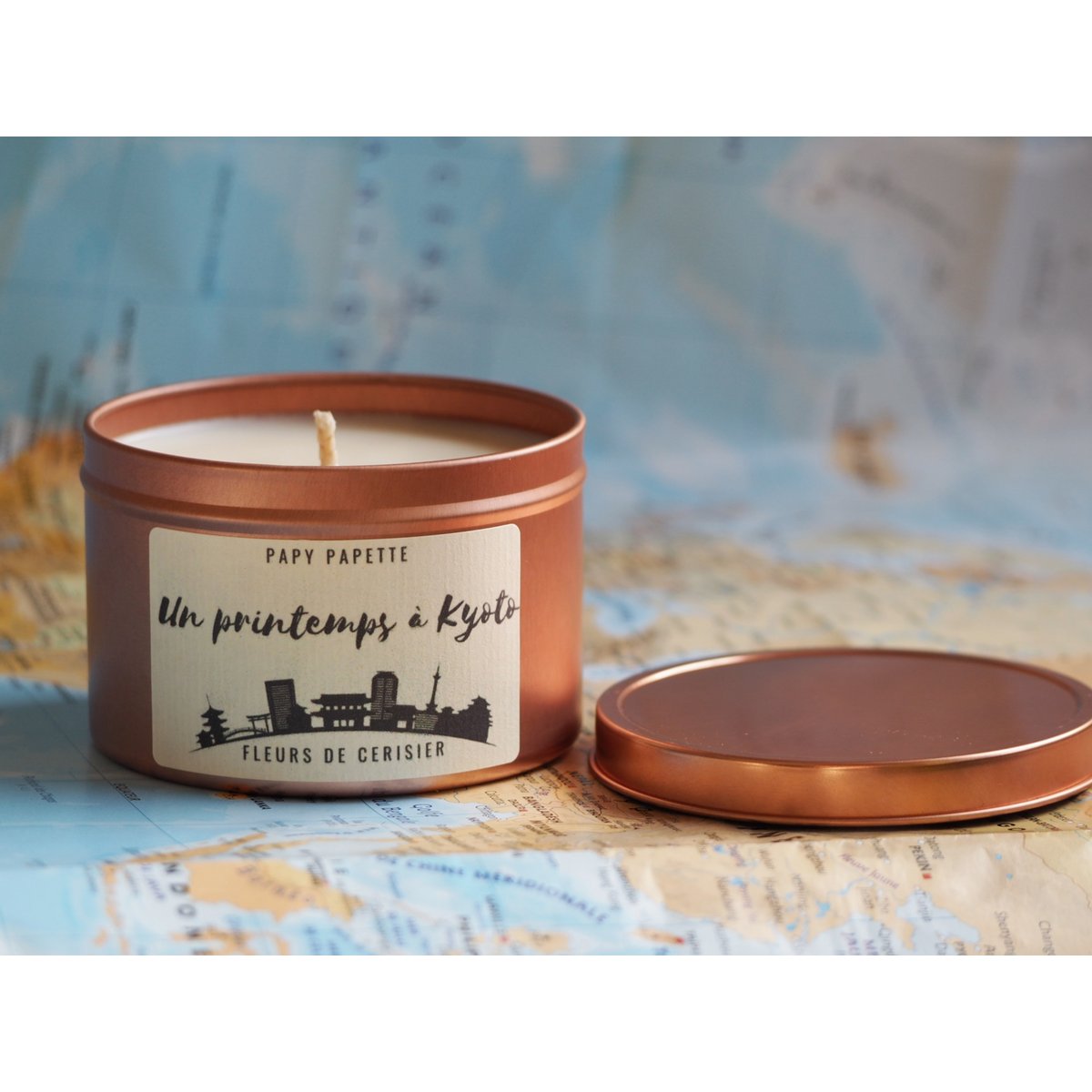 VEGETABLE CANDLE - A SPRING IN KYOTO "- CHERRY BLOSSOM PERFUME