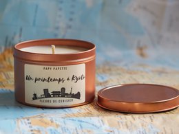 VEGETABLE CANDLE - A SPRING IN KYOTO "- CHERRY BLOSSOM PERFUME