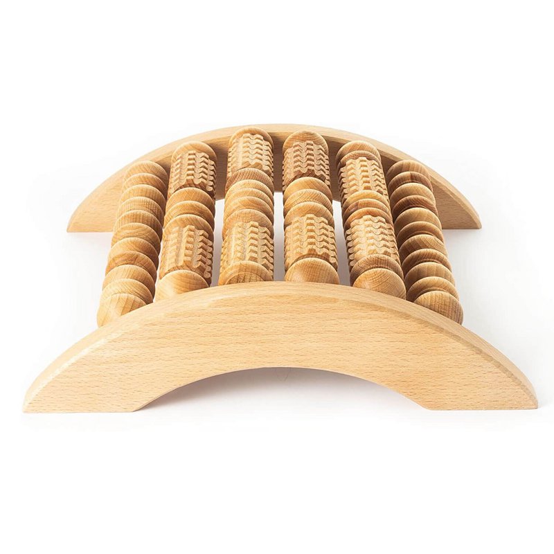 Massaggiatore per piedi in legno Rullo massaggiante 29 x 24,5 cm