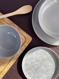 Elements Silver Sand Dessert Plate
