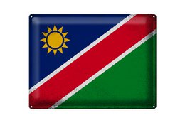 Tin Sign Flag Namibia 40x30cm Flag of Namibia Vintage